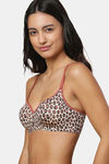 Triumph Padded Non Wired Medium Coverage T-Shirt Bra - Brown - Light Combination — thumbnail 2